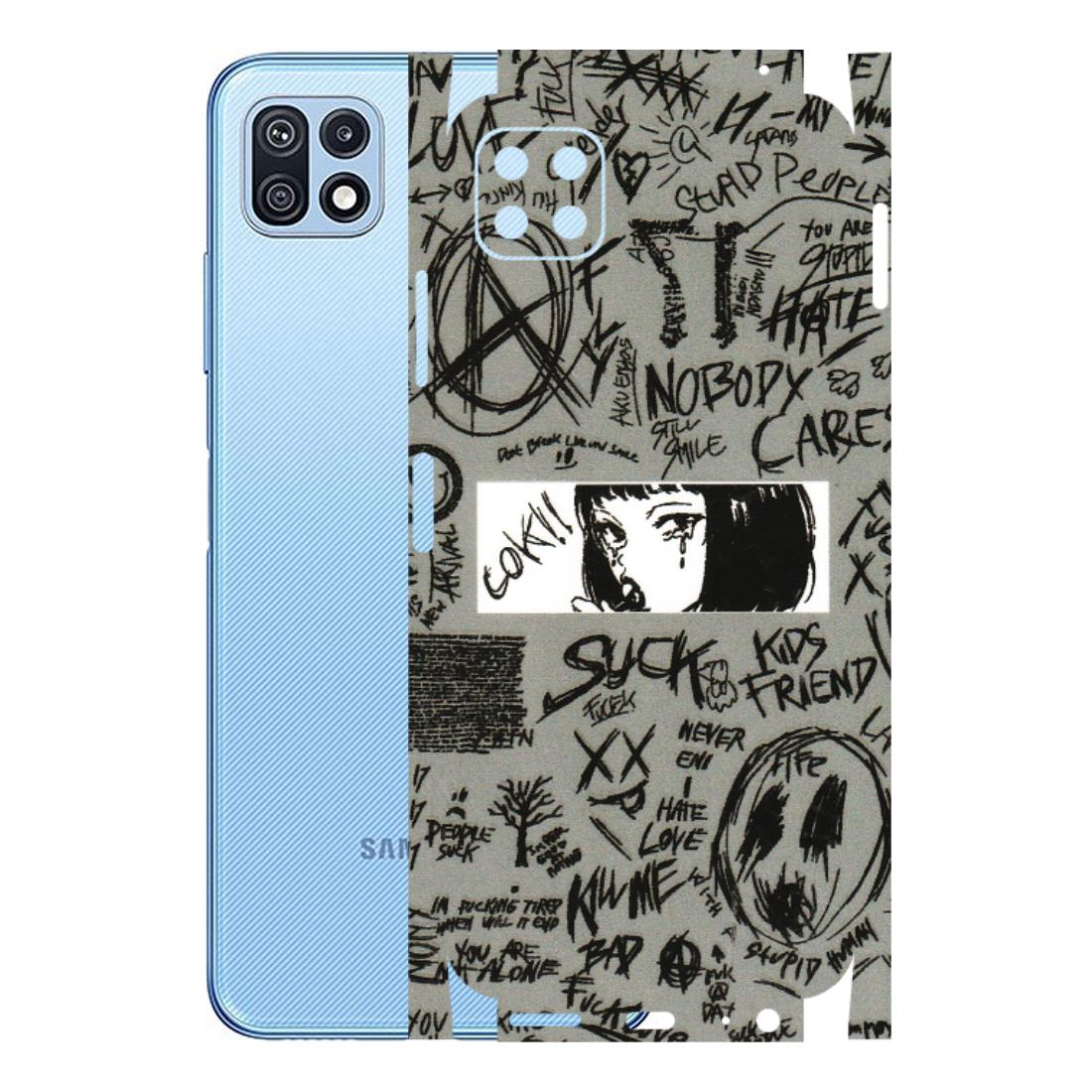 Samsung M/F/Note/Flip and C Phone Skins (All Models) - Never Have Love Anime - 3D Embossed Finish (L-260) Samsung Galaxy F42 (5G)