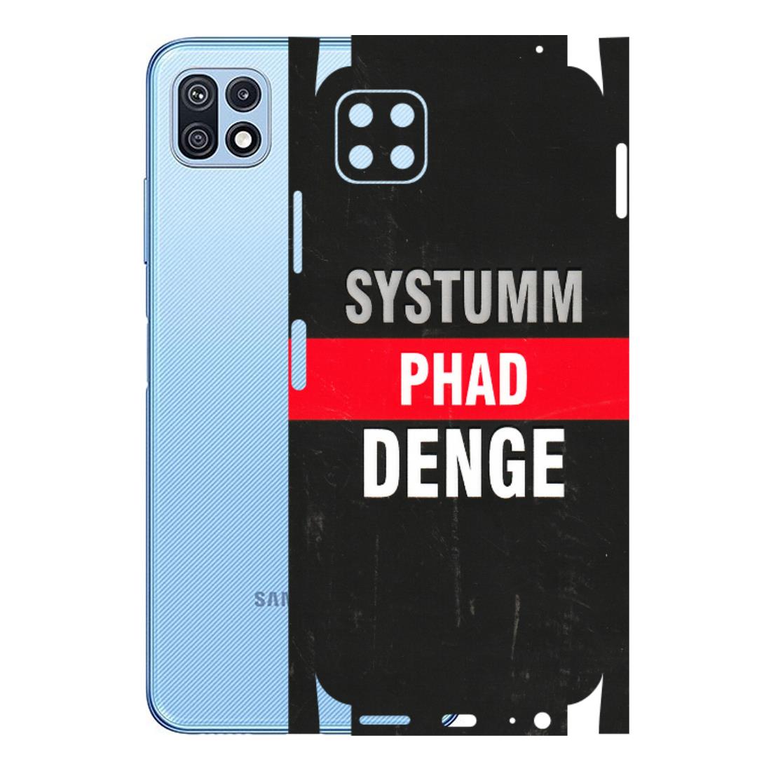 Samsung M/F/Note/Flip and C Phone Skins (All Models) - Systumm Phad Denge - 3D Embossed Finish (L-278) Samsung Galaxy F42 (5G)