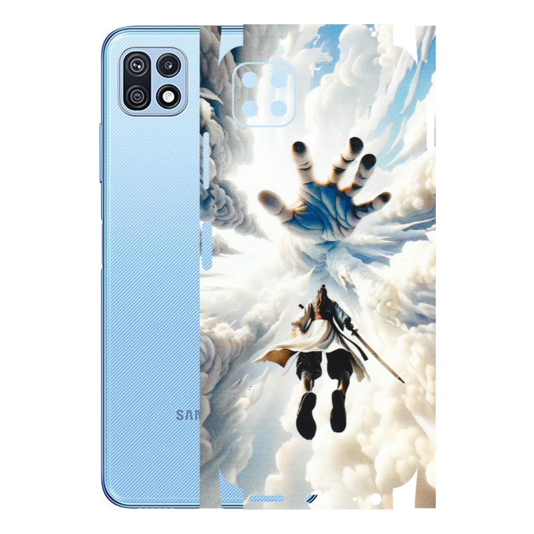 Samsung M/F/Note/Flip and C Phone Skins (All Models) - Big Hand With Monkey King - 3D Embossed Finish (L-323) Samsung Galaxy F42 (5G)