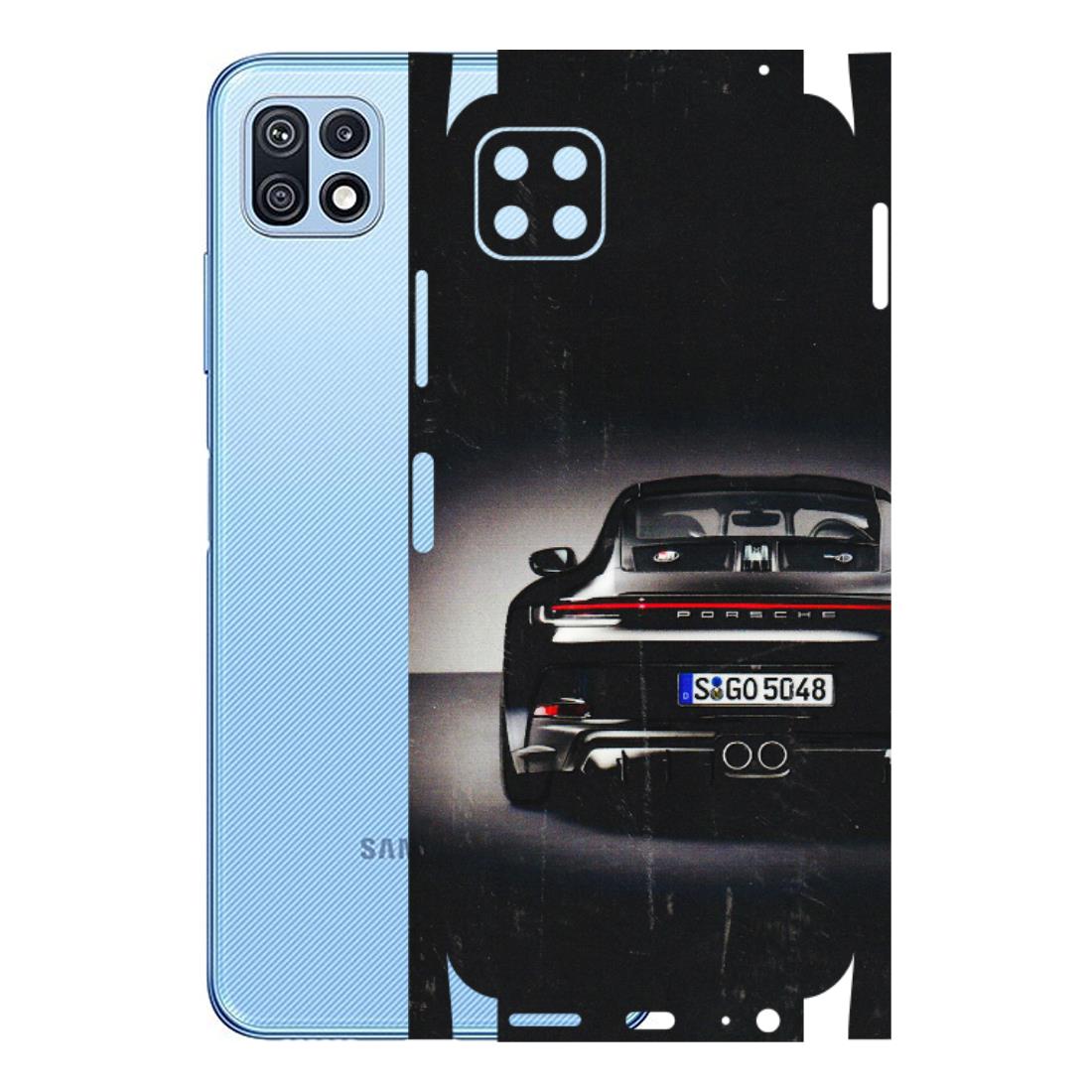 Samsung M/F/Note/Flip and C Phone Skins (All Models) - New Black Porsche GT3 - 3D Embossed Finish (L-327) Samsung Galaxy F42 (5G)