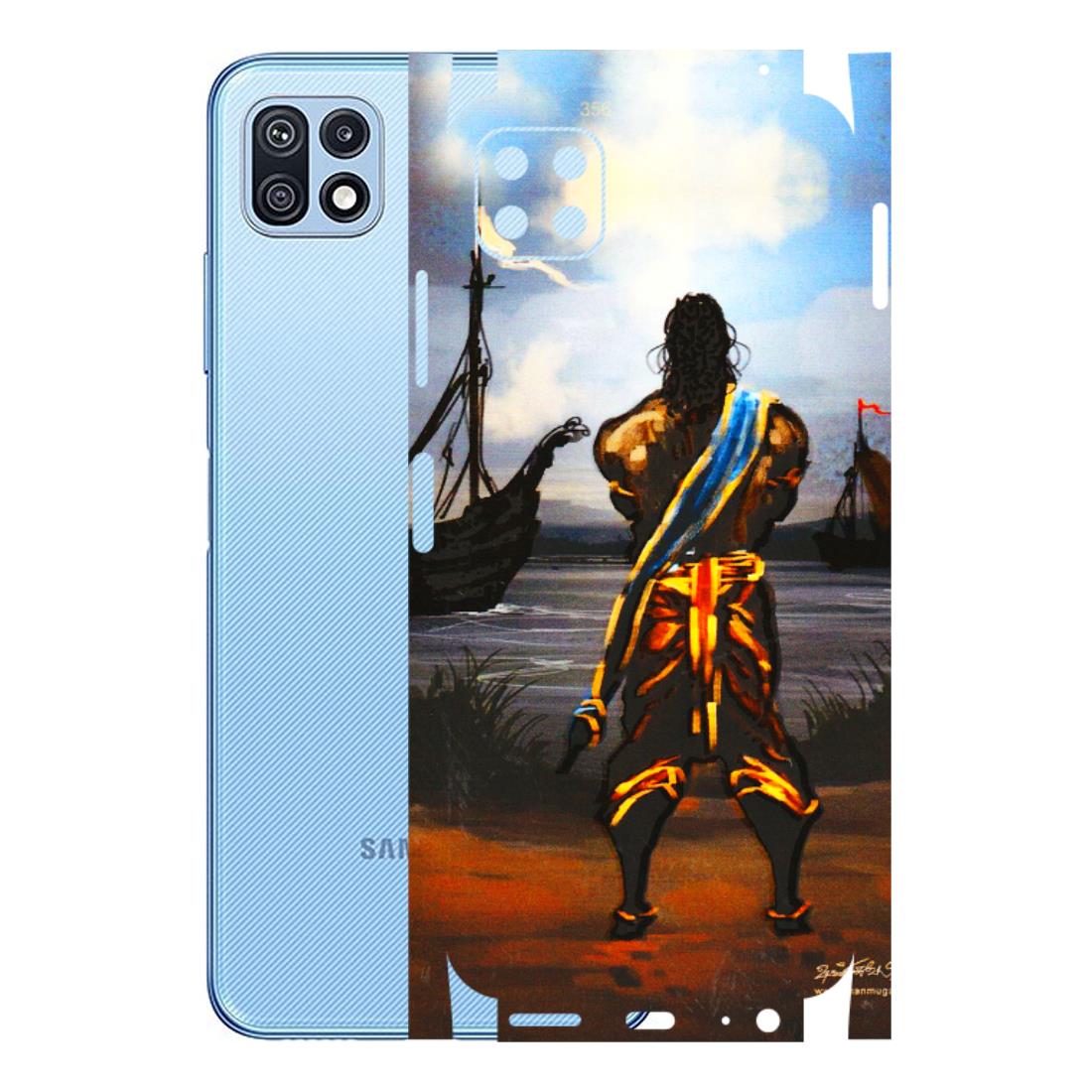 Samsung M/F/Note/Flip and C Phone Skins (All Models) - Heavenly God Figure - 3D Embossed Finish (L-34) Samsung Galaxy F42 (5G)