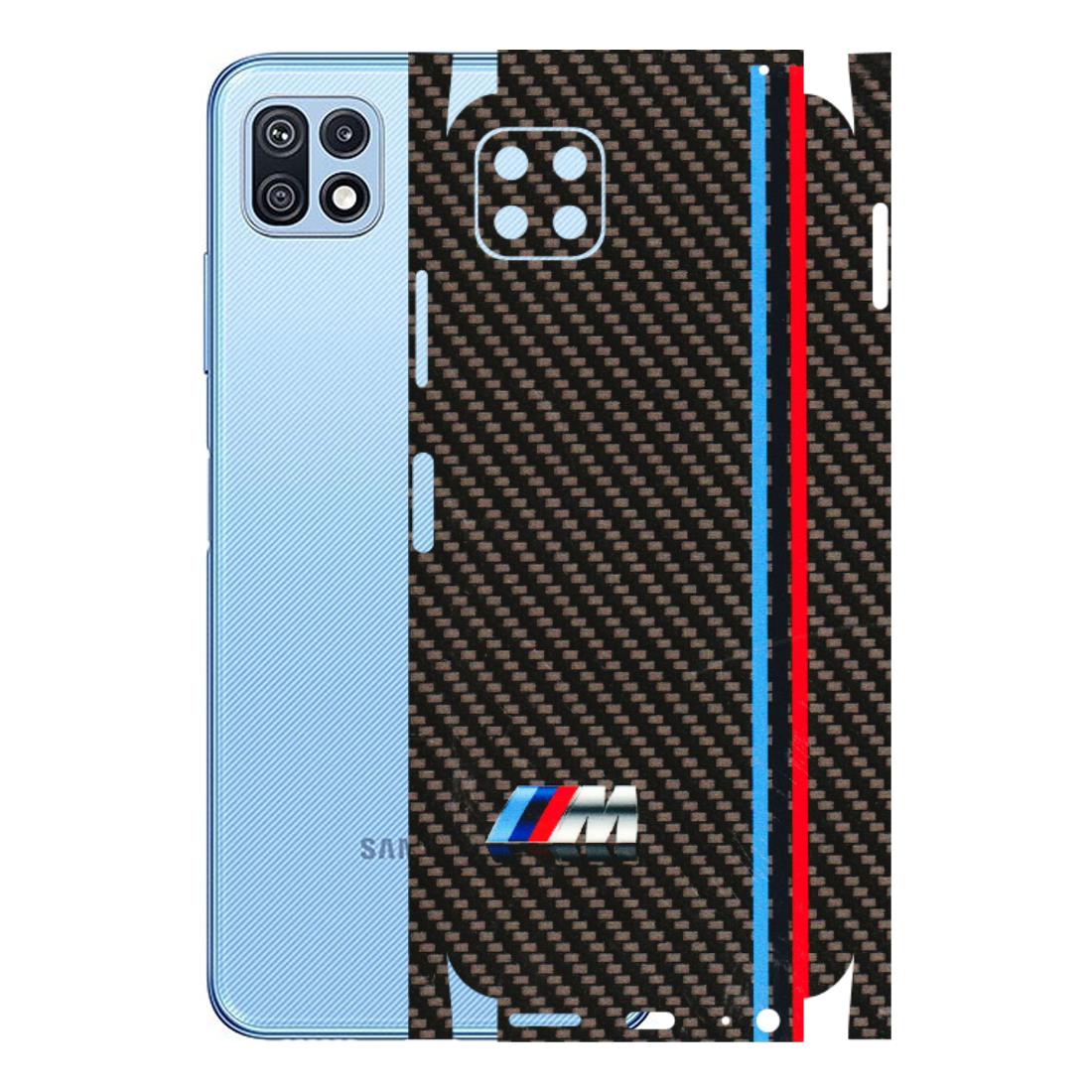 Samsung M/F/Note/Flip and C Phone Skins (All Models) - BM Carbon Fiber Feels - 3D Embossed Finish (L-38) Samsung Galaxy F42 (5G)