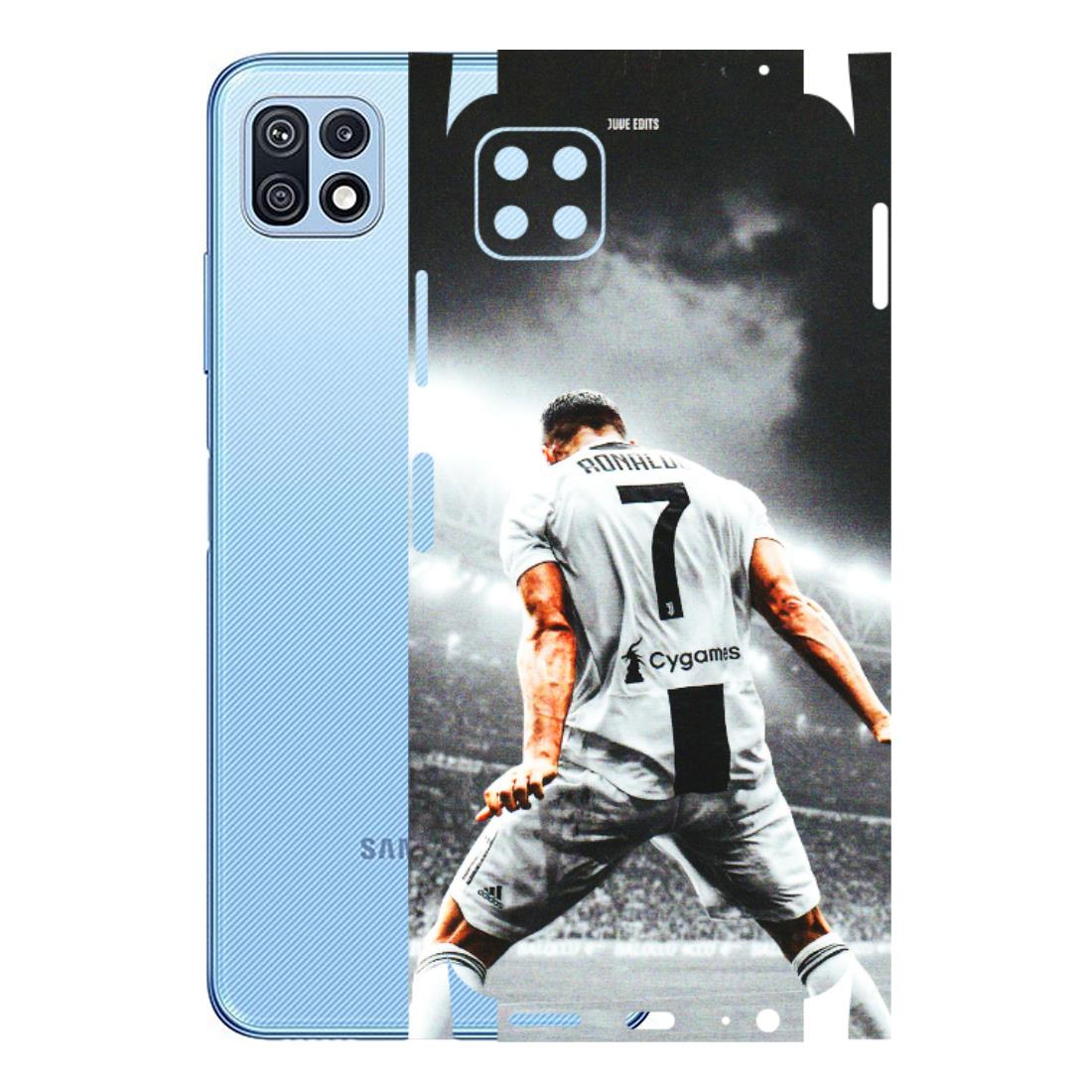 Samsung M/F/Note/Flip and C Phone Skins (All Models) - Ronaldo CR7 Crazy - 3D Embossed Finish (L-44) Samsung Galaxy F42 (5G)