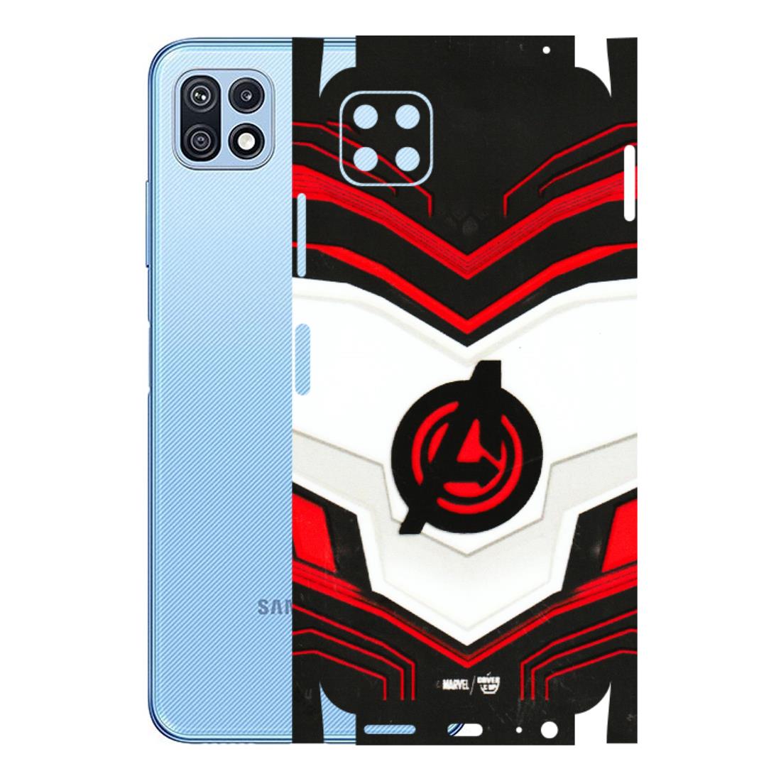 Samsung M/F/Note/Flip and C Phone Skins (All Models) - Avengers Logo - 3D Embossed Finish (L-55) Samsung Galaxy F42 (5G)