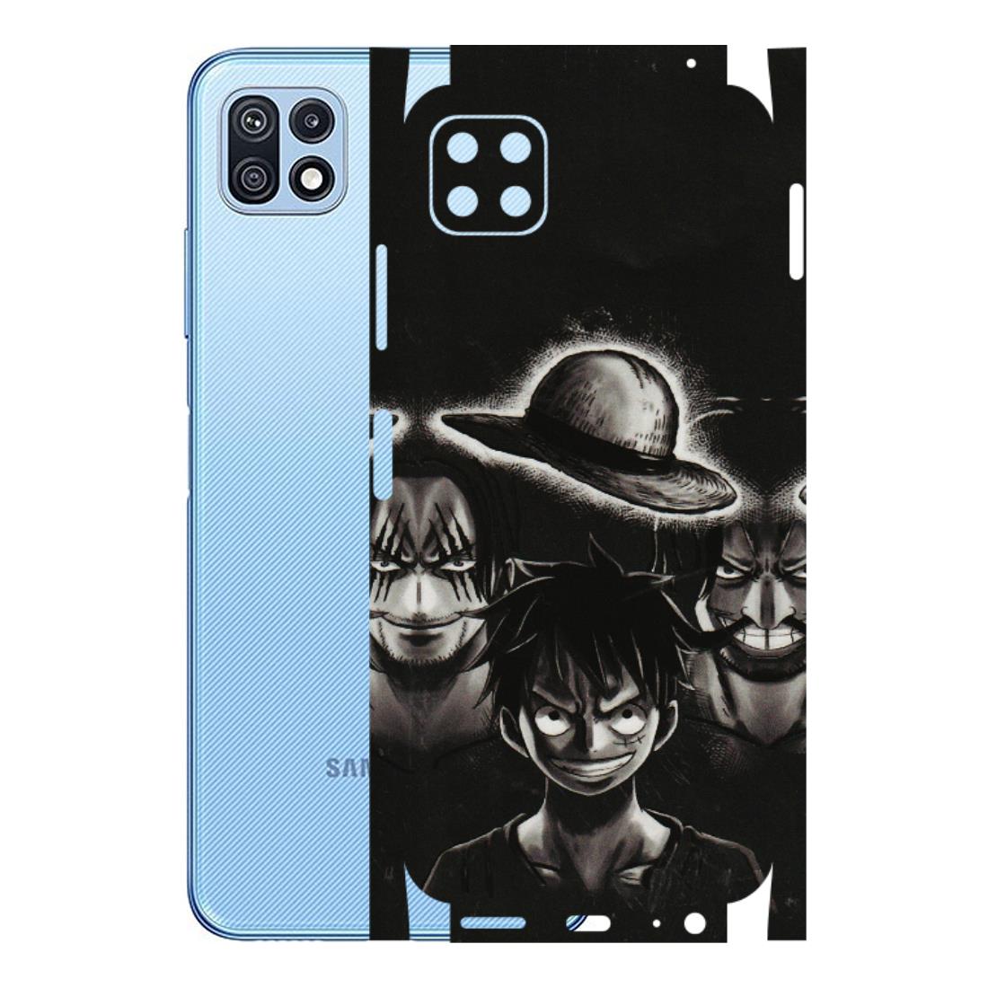 Samsung M/F/Note/Flip and C Phone Skins (All Models) - Black Luffy Hat - 3D Embossed Finish (L-57) Samsung Galaxy F42 (5G)