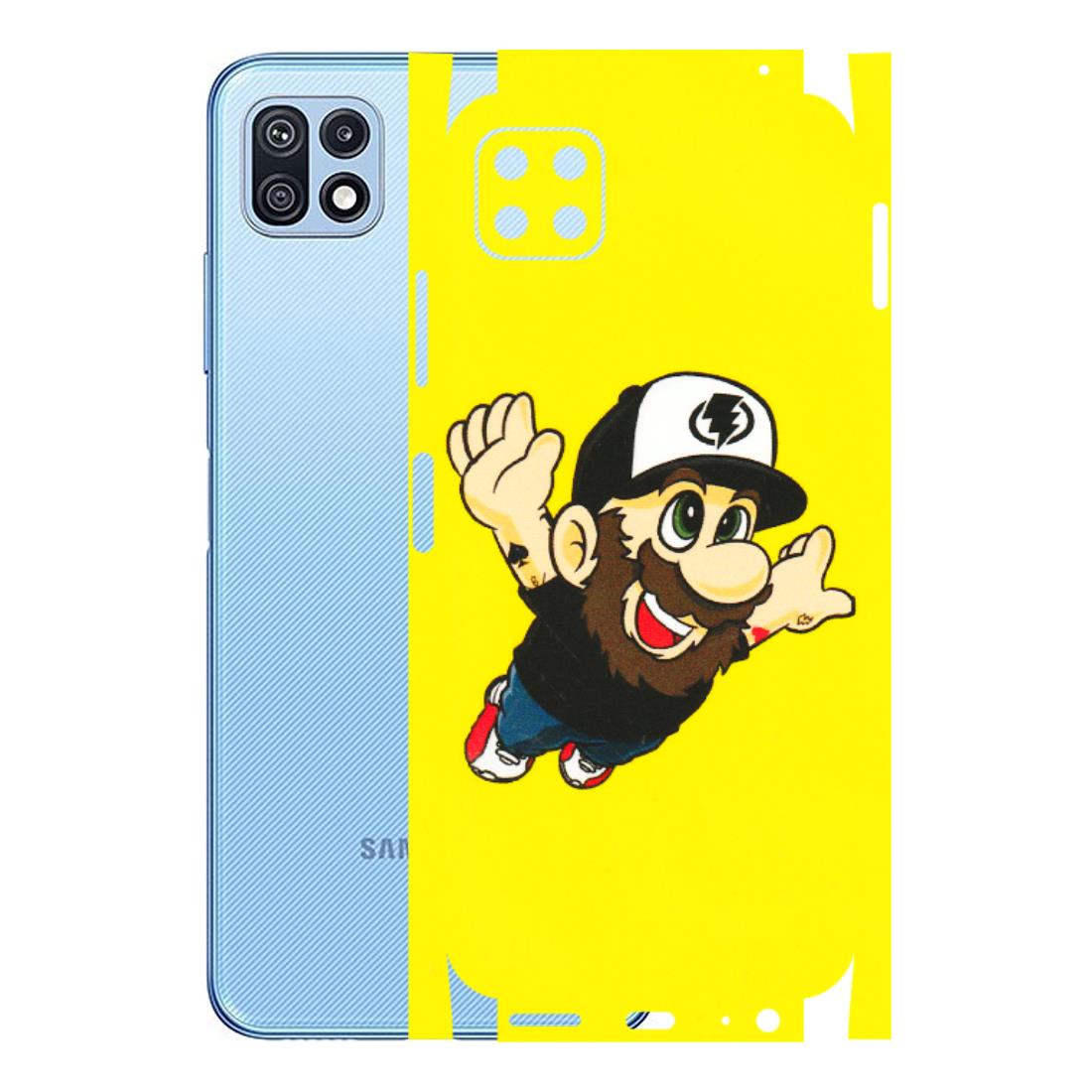 Samsung M/F/Note/Flip and C Phone Skins (All Models) - Flying Beardo - 3D Embossed Finish (L-60) Samsung Galaxy F42 (5G)