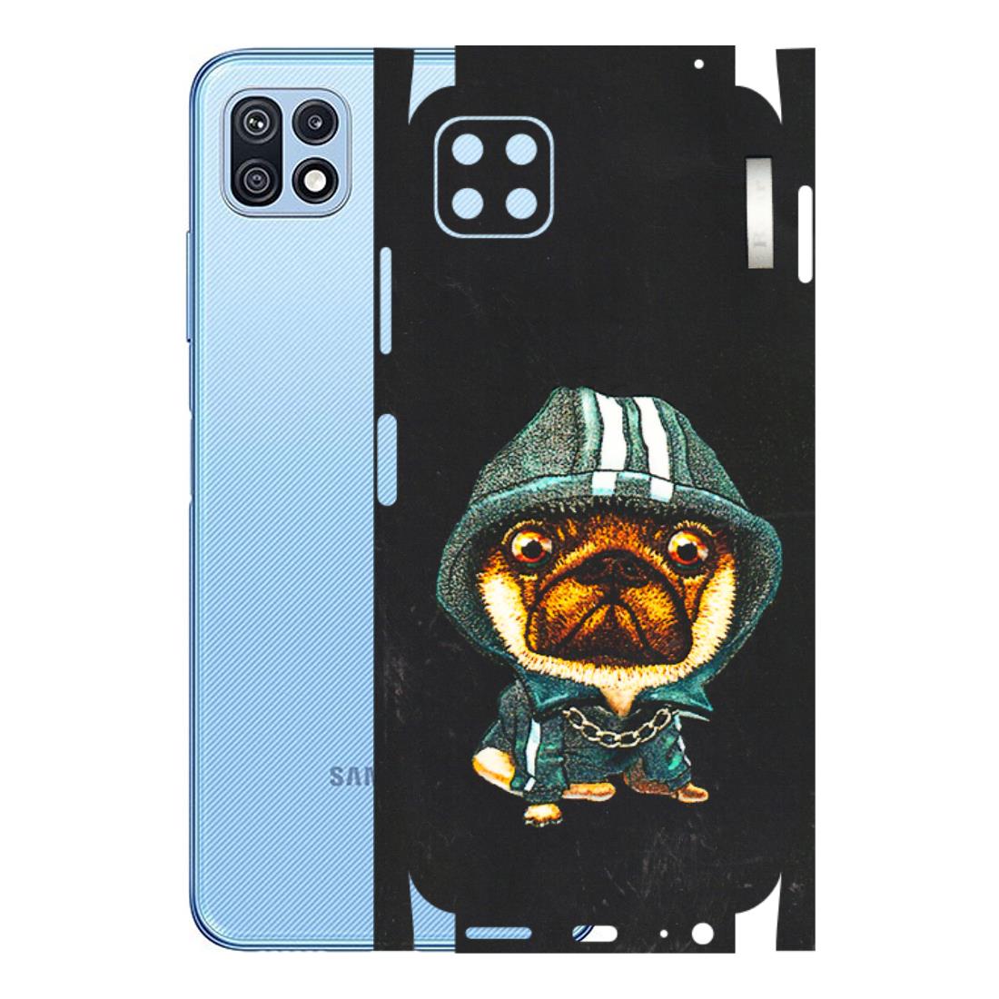 Samsung M/F/Note/Flip and C Phone Skins (All Models) - Puppy N Hoodie - 3D Embossed Finish (L-90) Samsung Galaxy F42 (5G)