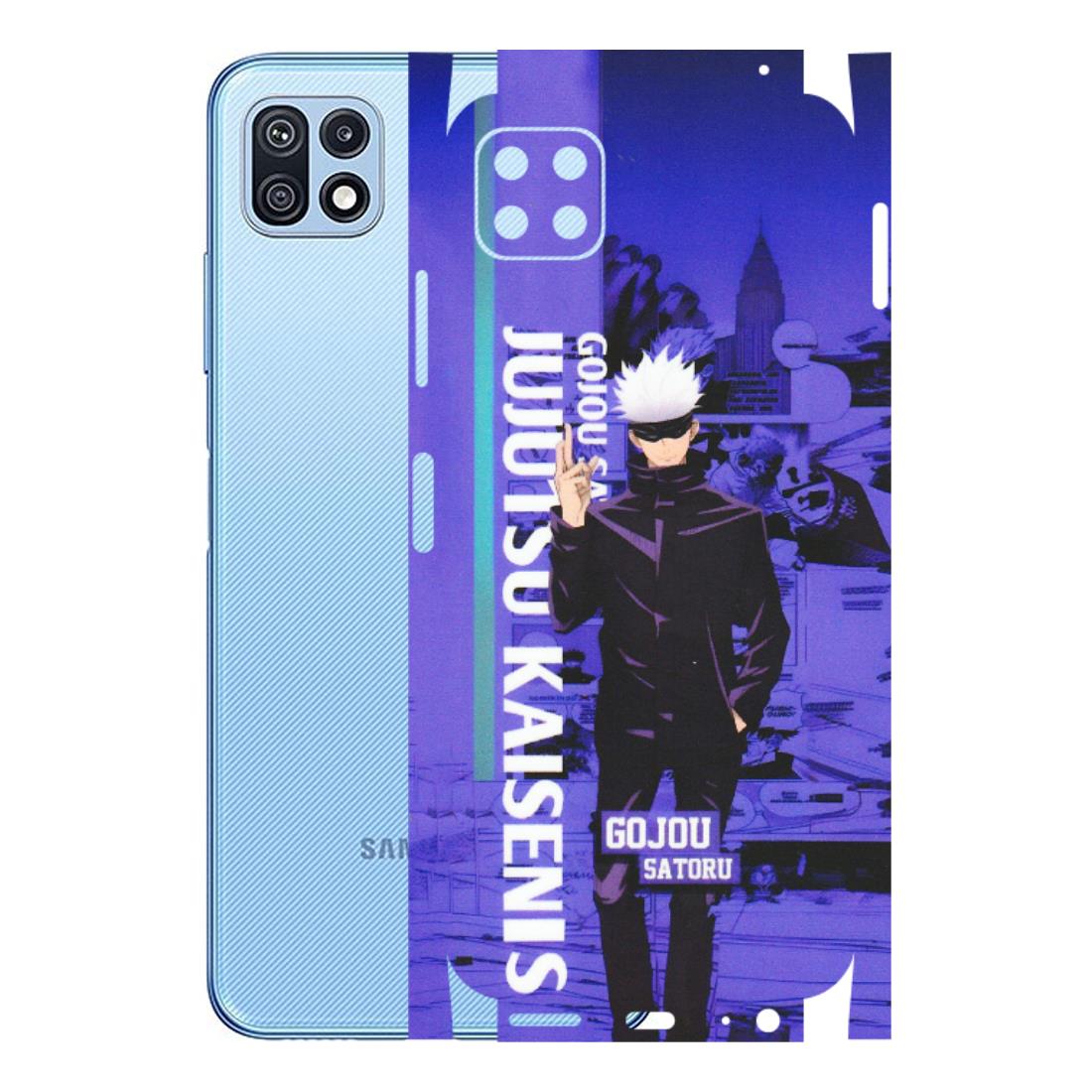 Samsung M/F/Note/Flip and C Phone Skins (All Models) - Jujutsu Kaisen Gojo - Matte Finish (M-05) Samsung Galaxy F42 (5G)