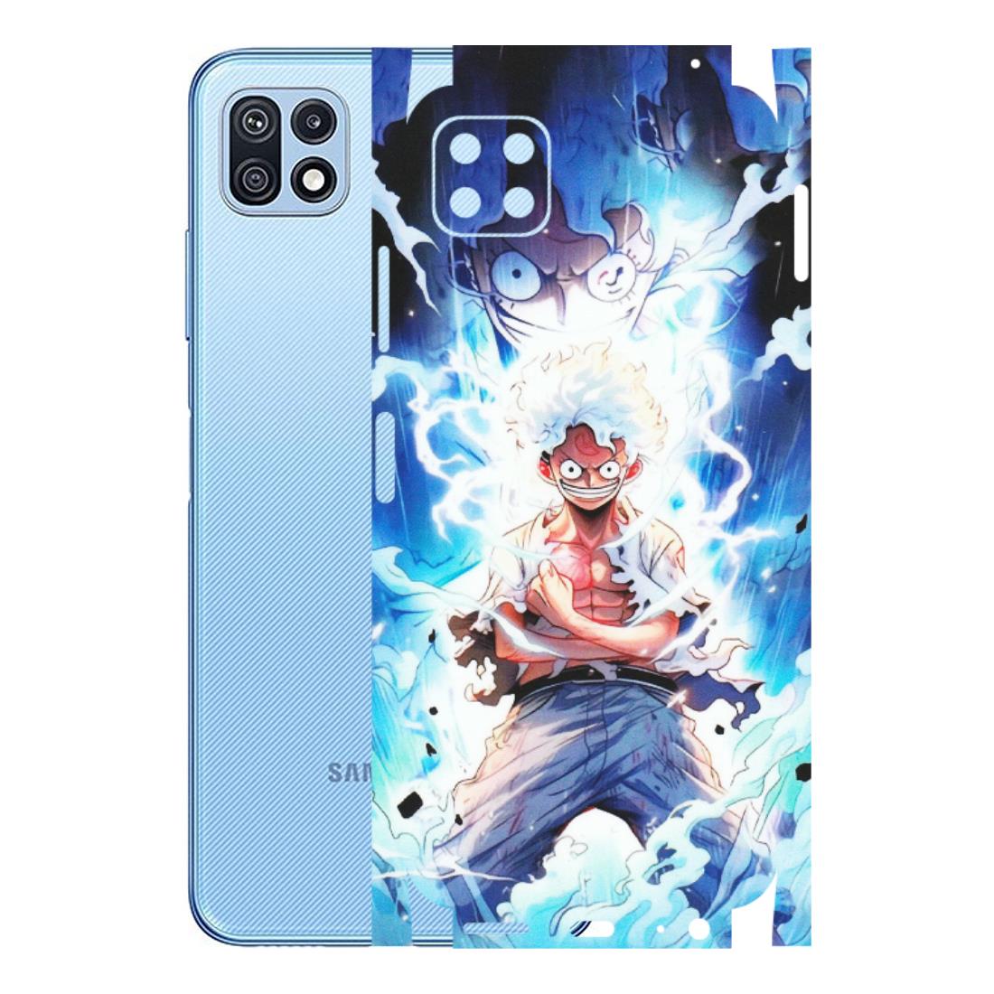 Samsung M/F/Note/Flip and C Phone Skins (All Models) - Blue Thunder Luffy Anime - Matte Finish (M-132) Samsung Galaxy F42 (5G)
