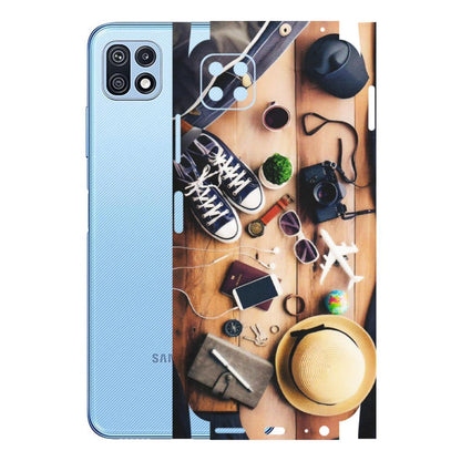 Samsung M/F/Note/Flip and C Phone Skins (All Models) - Travel Wanderlust - Matte Finish (M-133) Samsung Galaxy F42 (5G)