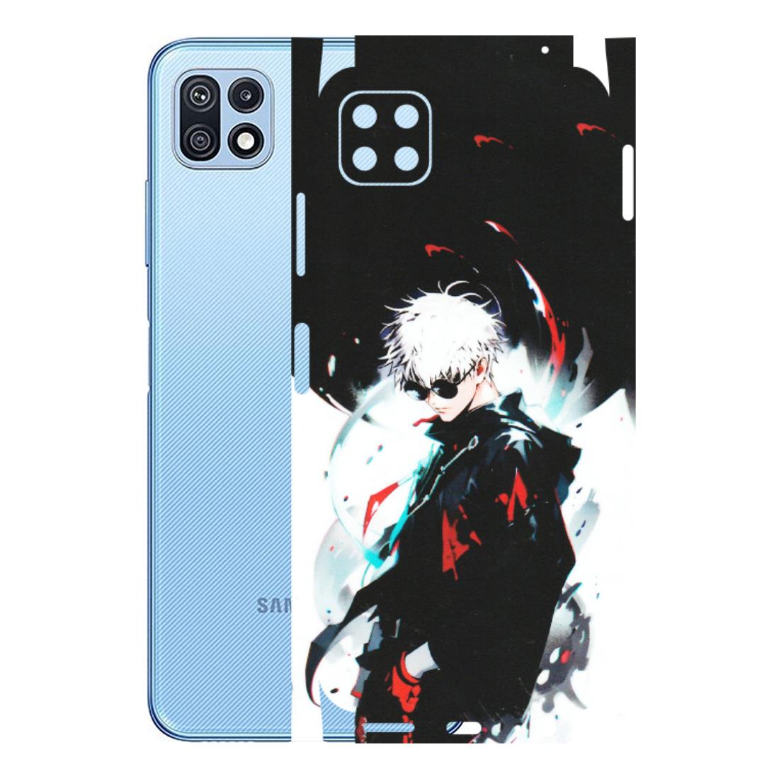 Samsung M/F/Note/Flip and C Phone Skins (All Models) - Gojo Powerful Charater Kaisen Anime - Matte Finish (M-144) Samsung Galaxy F42 (5G)