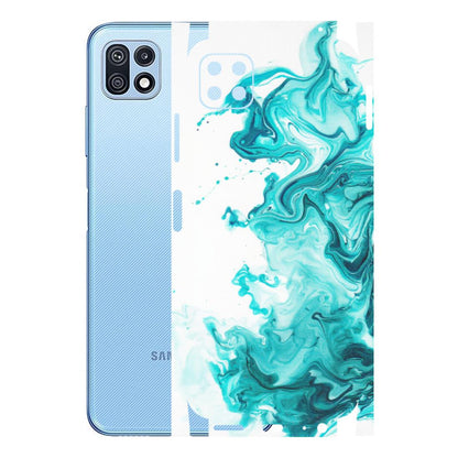 Samsung M/F/Note/Flip and C Phone Skins (All Models) - Sky Blue Abstract Colour - Matte Finish (M-146) Samsung Galaxy F42 (5G)
