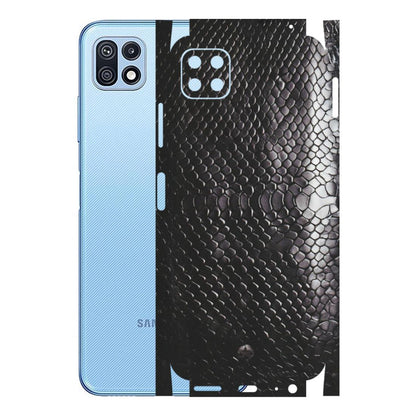 Samsung M/F/Note/Flip and C Phone Skins (All Models) - Black Snack Leather - Matte Finish (M-147) Samsung Galaxy F42 (5G)