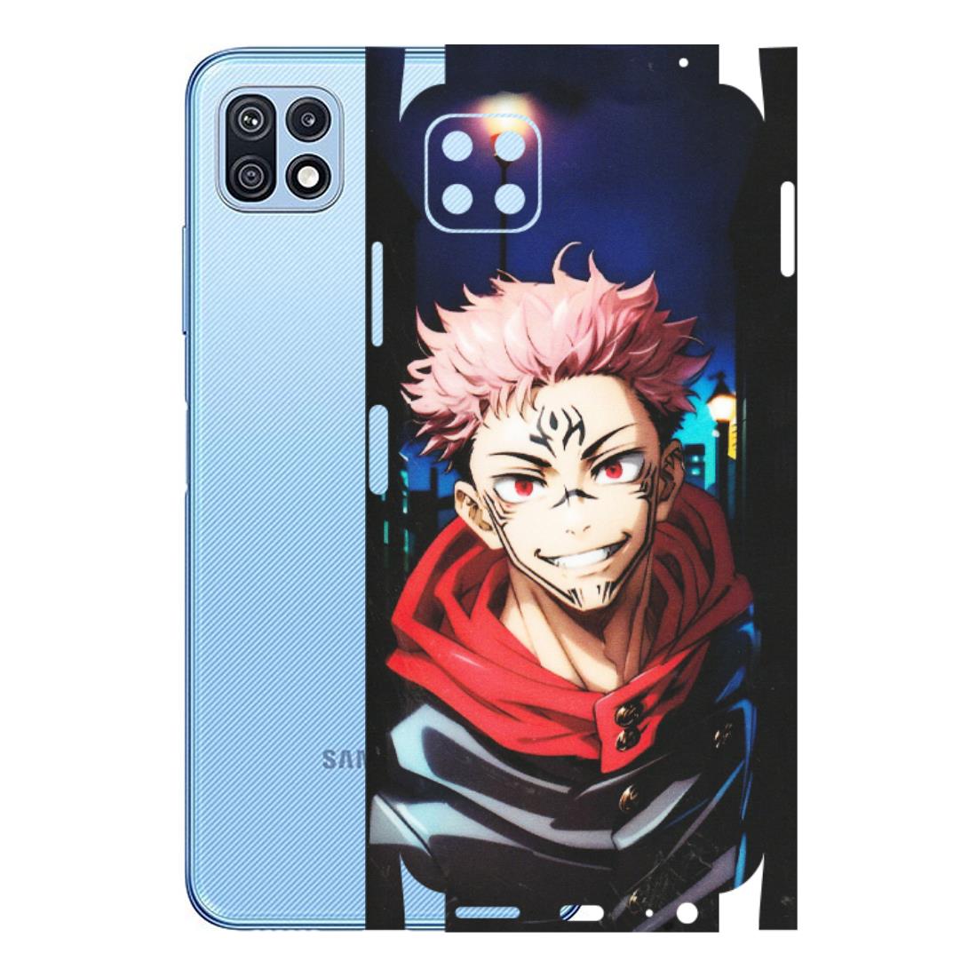 Samsung M/F/Note/Flip and C Phone Skins (All Models) - Yuji Itadori Funny Face Anime - Matte Finish (M-152) Samsung Galaxy F42 (5G)