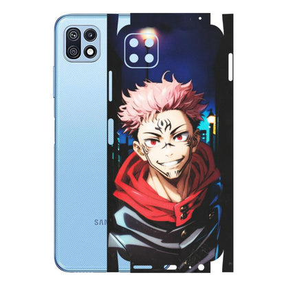 Samsung M/F/Note/Flip and C Phone Skins (All Models) - Yuji Itadori Funny Face Anime - Matte Finish (M-152) Samsung Galaxy F42 (5G)