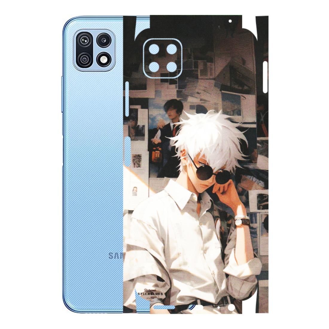 Samsung M/F/Note/Flip and C Phone Skins (All Models) - Gojo Satoru Jujustu Kaisen Anime - Matte Finish (M-156) Samsung Galaxy F42 (5G)