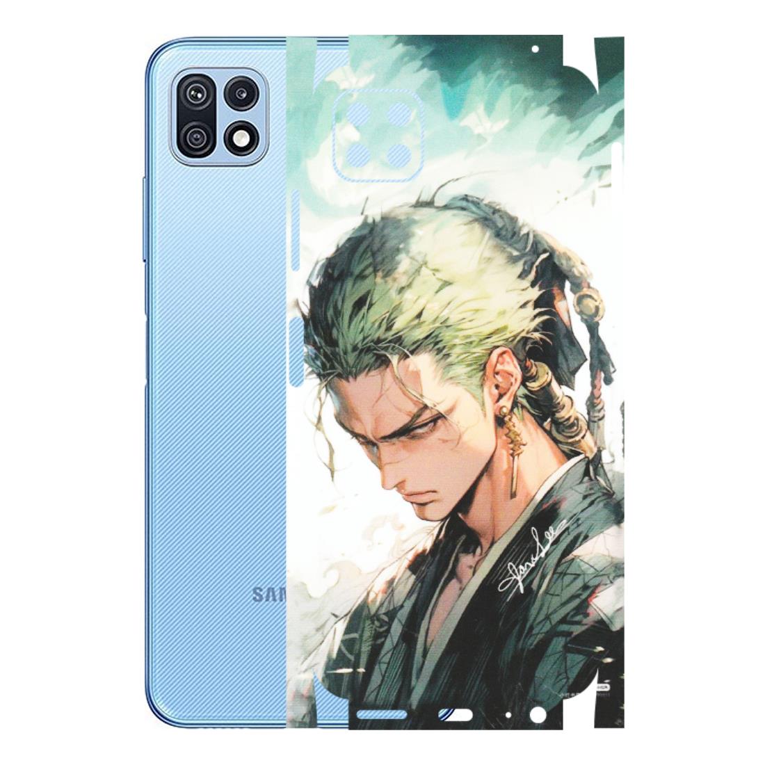 Samsung M/F/Note/Flip and C Phone Skins (All Models) - Pirate Hunter One Piece Anime - Matte Finish (M-157) Samsung Galaxy F42 (5G)