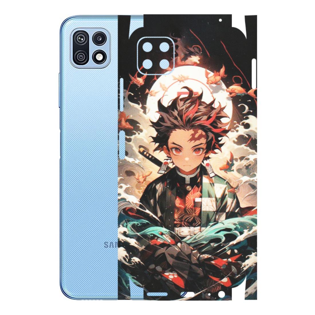Samsung M/F/Note/Flip and C Phone Skins (All Models) - Tanjiro Demon Slayer Anime - Matte Finish (M-158) Samsung Galaxy F42 (5G)