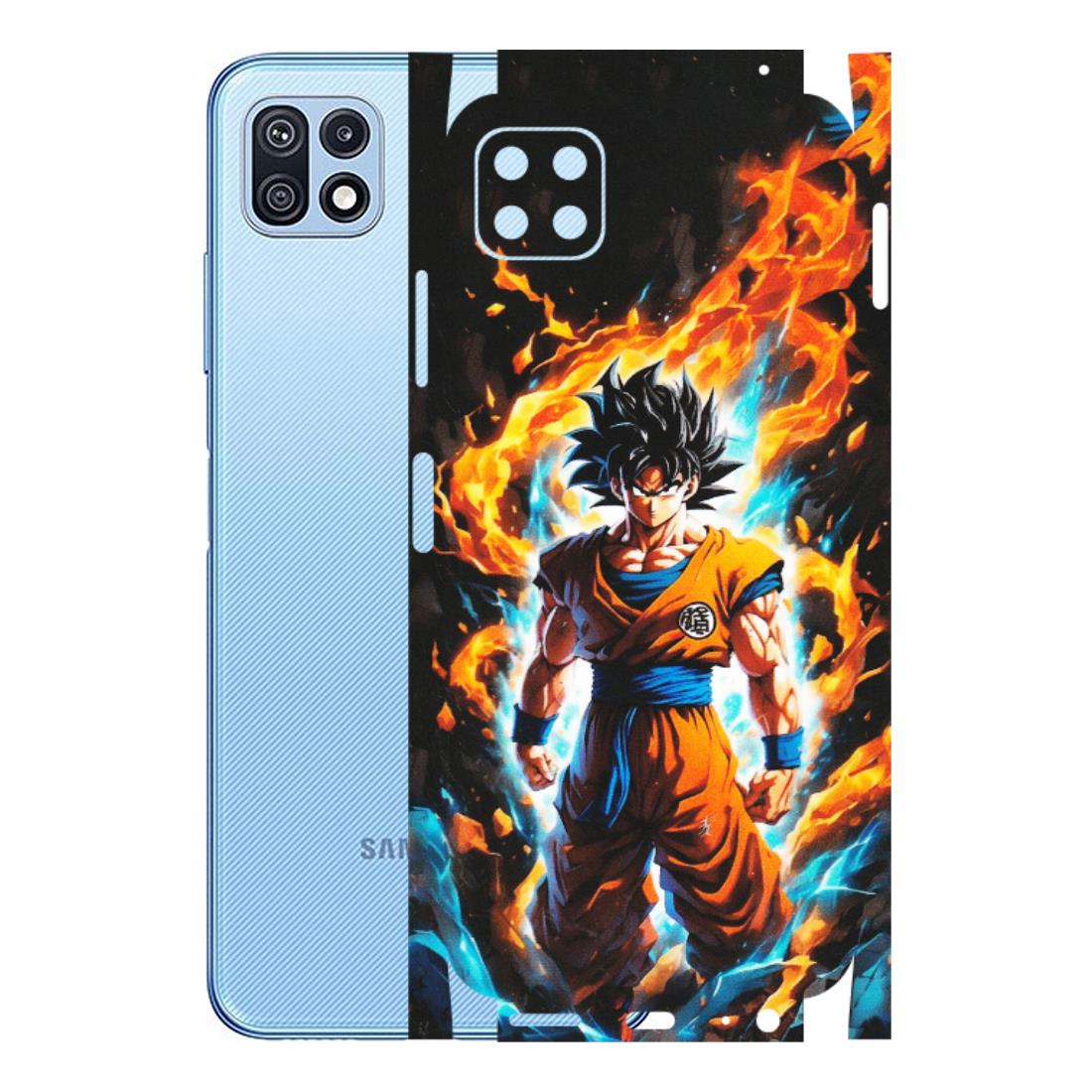 Samsung M/F/Note/Flip and C Phone Skins (All Models) - Goku Transformation Anime - Matte Finish (M-159) Samsung Galaxy F42 (5G)