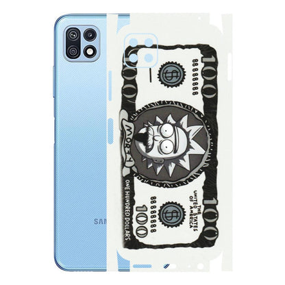 Samsung M/F/Note/Flip and C Phone Skins (All Models) - Rick And Morty Hundred Dollar Anime - Matte Finish (M-161) Samsung Galaxy F42 (5G)
