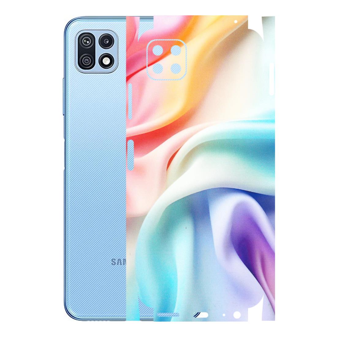 Samsung M/F/Note/Flip and C Phone Skins (All Models) - Colourful Silk Cloth - Matte Finish (M-165) Samsung Galaxy F42 (5G)