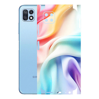 Samsung M/F/Note/Flip and C Phone Skins (All Models) - Colourful Silk Cloth - Matte Finish (M-165) Samsung Galaxy F42 (5G)