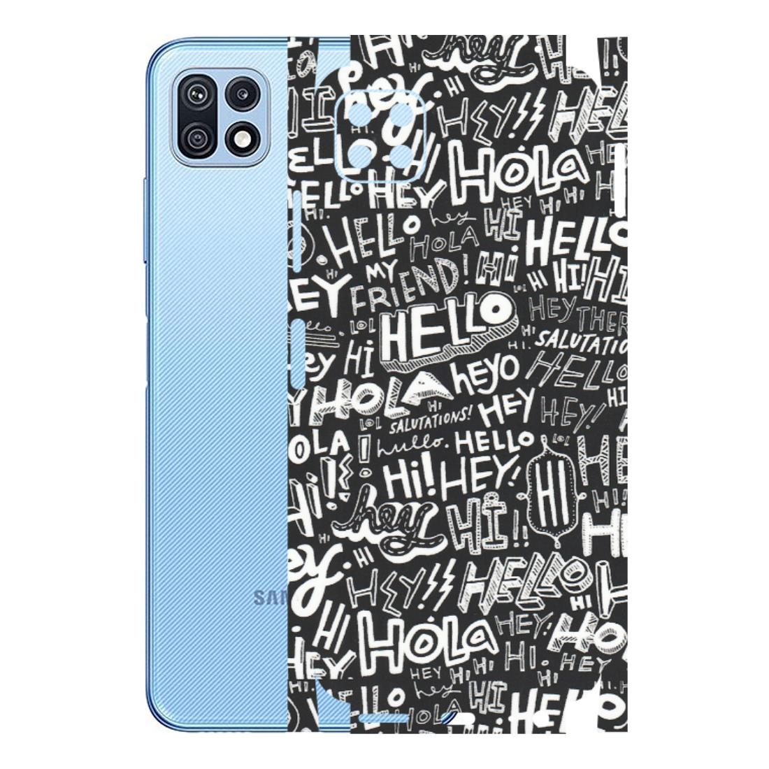 Samsung M/F/Note/Flip and C Phone Skins (All Models) - Hi Hello Doodles - Matte Finish (M-25) Samsung Galaxy F42 (5G)