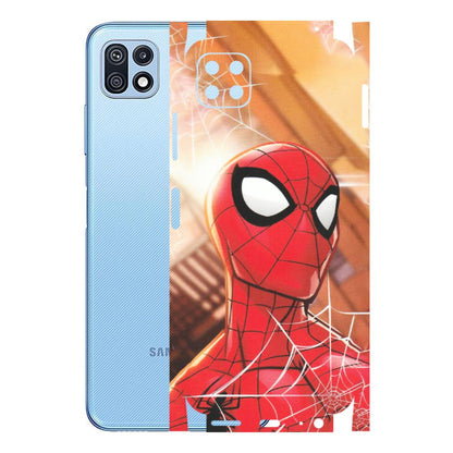 Samsung M/F/Note/Flip and C Phone Skins (All Models) - Spiderman Face New - Matte Finish (M-41) Samsung Galaxy F42 (5G)