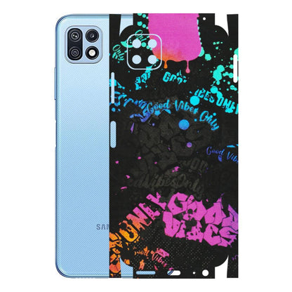 Samsung M/F/Note/Flip and C Phone Skins (All Models) - Majestic Black Vibes - Matte Finish (M-62) Samsung Galaxy F42 (5G)