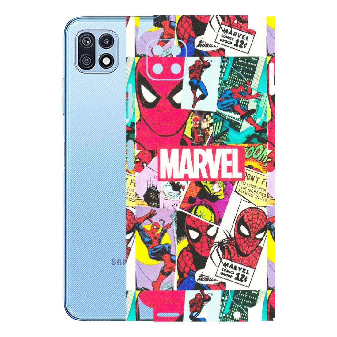 Samsung M/F/Note/Flip and C Phone Skins (All Models) - Marvel Comic Spiderman Grafitti - Matte Finish (M-72) Samsung Galaxy F42 (5G)