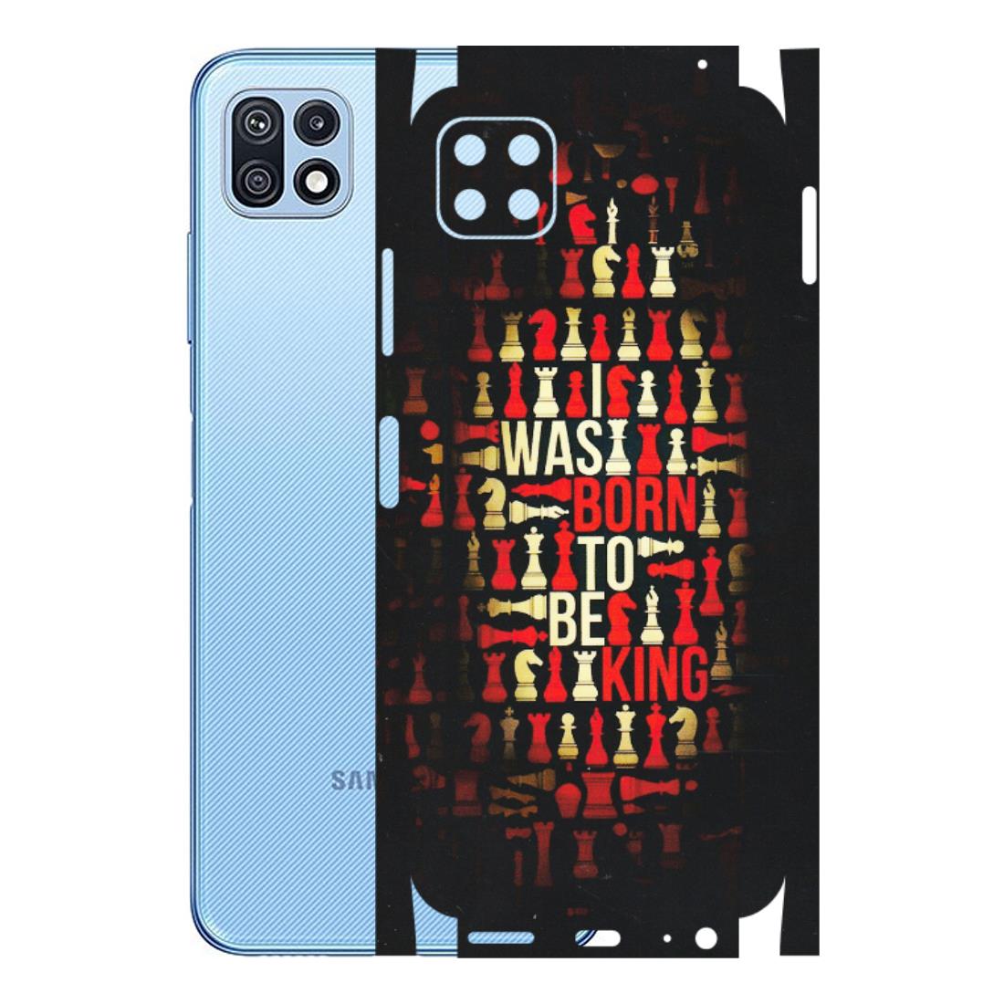 Samsung M/F/Note/Flip and C Phone Skins (All Models) - Born To Be King - Matte Finish (M-73) Samsung Galaxy F42 (5G)