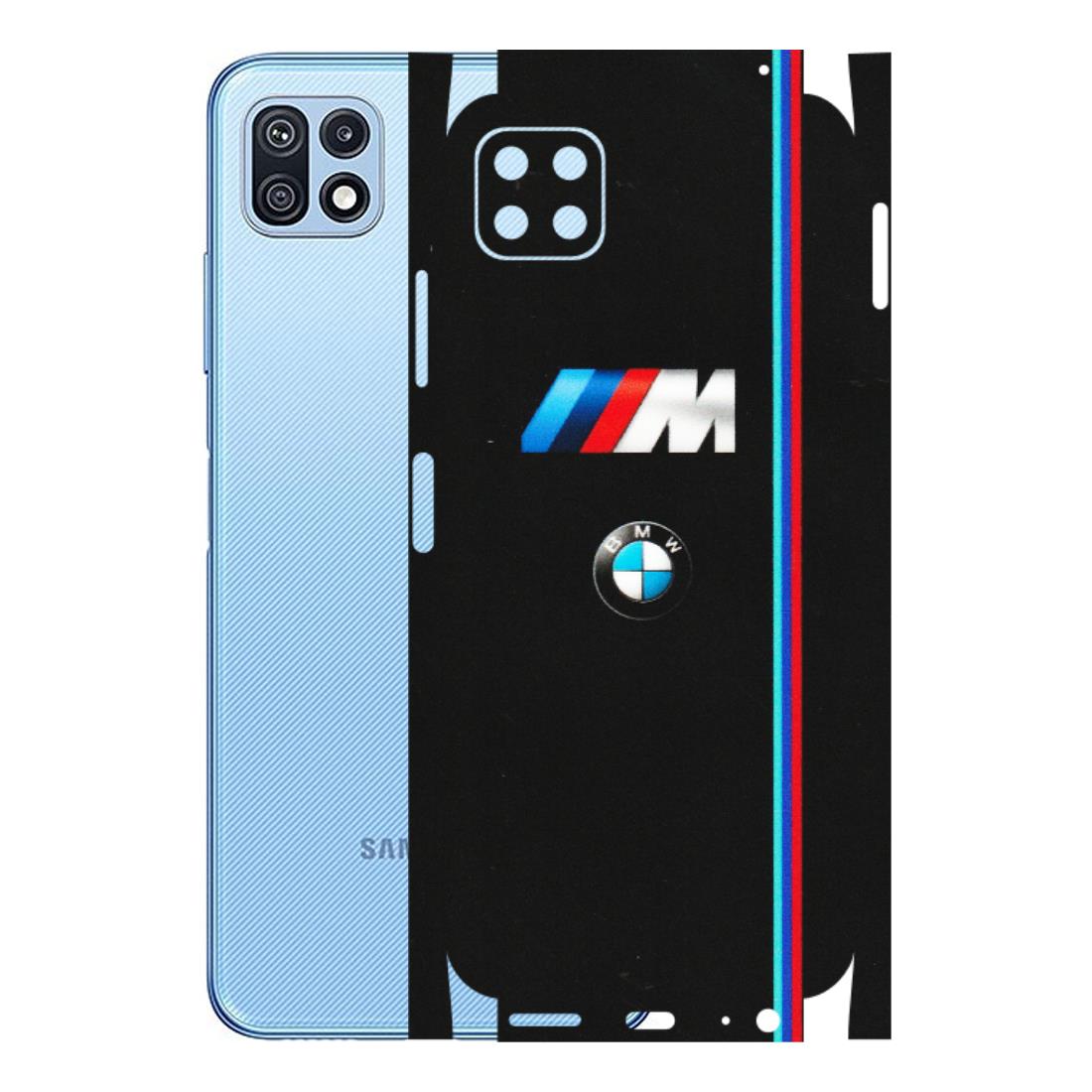 Samsung M/F/Note/Flip and C Phone Skins (All Models) - Styling With Black BMW - Matte Finish (M-74) Samsung Galaxy F42 (5G)