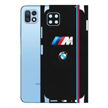 Samsung M/F/Note/Flip and C Phone Skins (All Models) - Styling With Black BMW - Matte Finish (M-74) Samsung Galaxy F42 (5G)