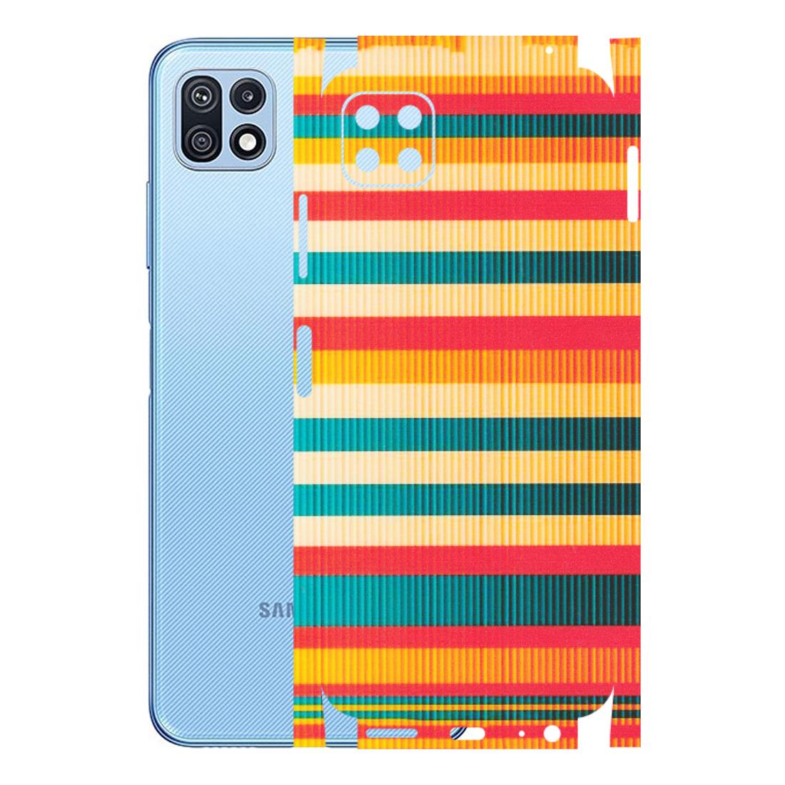 Samsung M/F/Note/Flip and C Phone Skins (All Models) - Colourful Stripes Soothing Effect - Matte Finish (M-86) Samsung Galaxy F42 (5G)