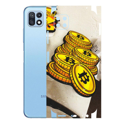 Samsung M/F/Note/Flip and C Phone Skins (All Models) - Billionaire Bitcoin Collection - Matte Finish (M-92) Samsung Galaxy F42 (5G)