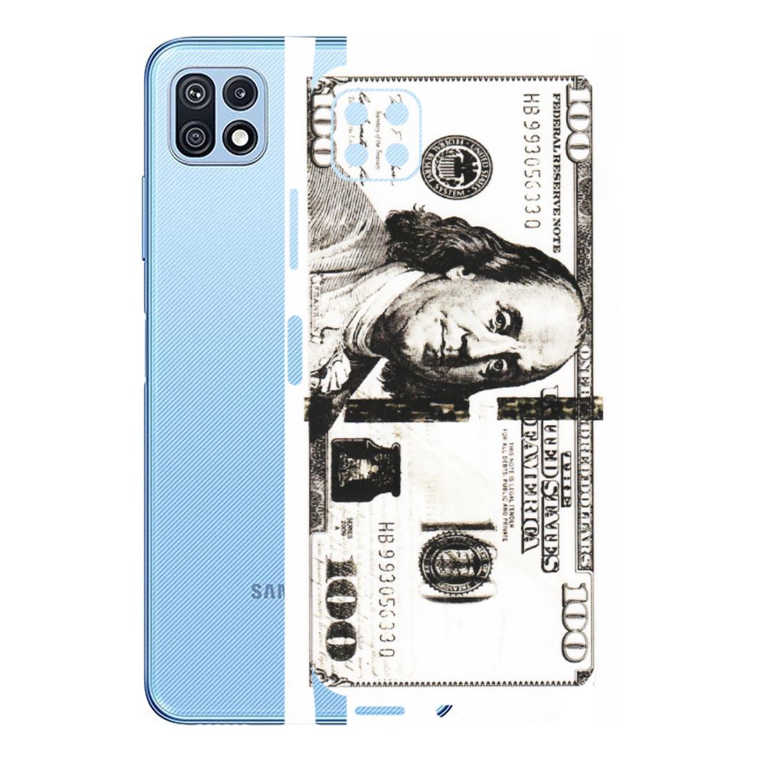 Samsung M/F/Note/Flip and C Phone Skins (All Models) - 100 Dollar Currency - Transparent Finish (T-01) Samsung Galaxy F42 (5G)