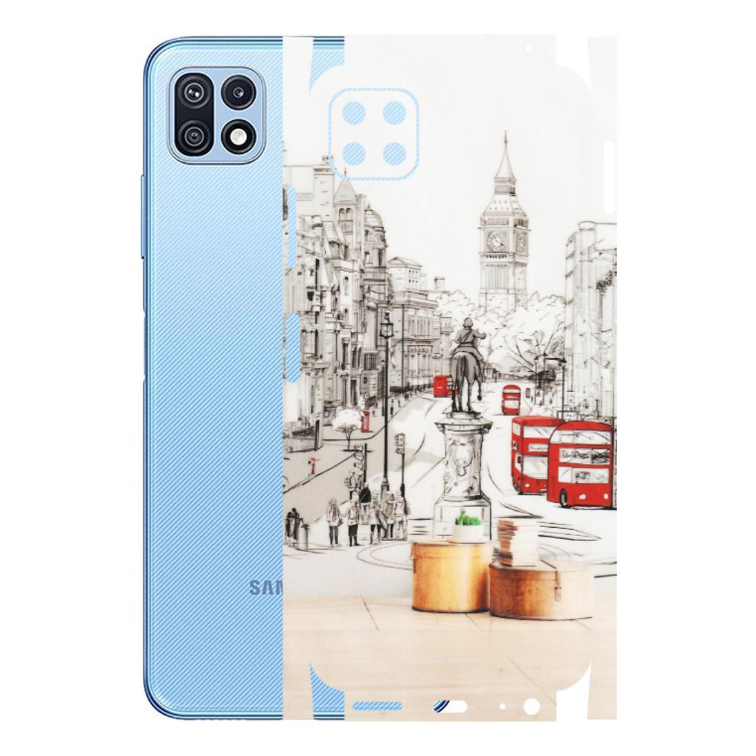Samsung M/F/Note/Flip and C Phone Skins (All Models) - London Street - Transparent Finish (T-02) Samsung Galaxy F42 (5G)