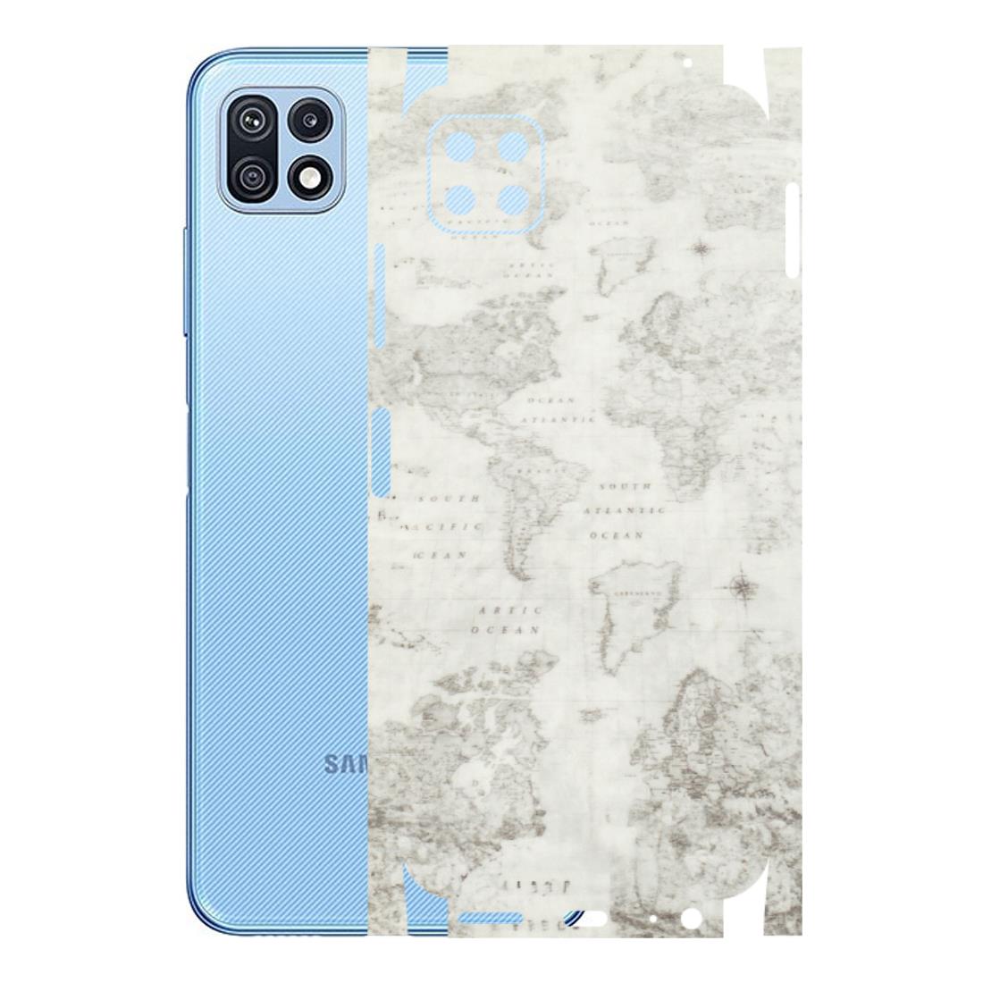 Samsung M/F/Note/Flip and C Phone Skins (All Models) - World Travel Map - Transparent Finish (T-04) Samsung Galaxy F42 (5G)