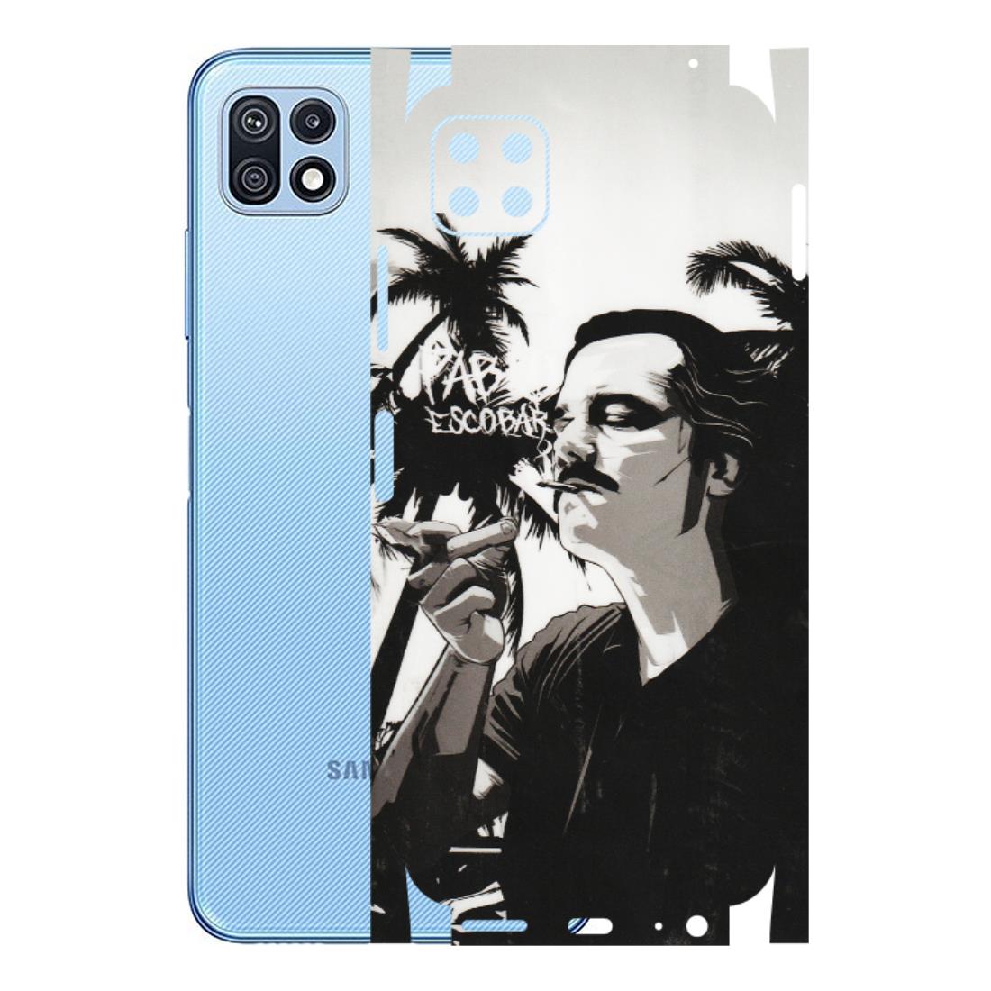 Samsung M/F/Note/Flip and C Phone Skins (All Models) - Pab Escobar - Transparent Finish (T-05) Samsung Galaxy F42 (5G)