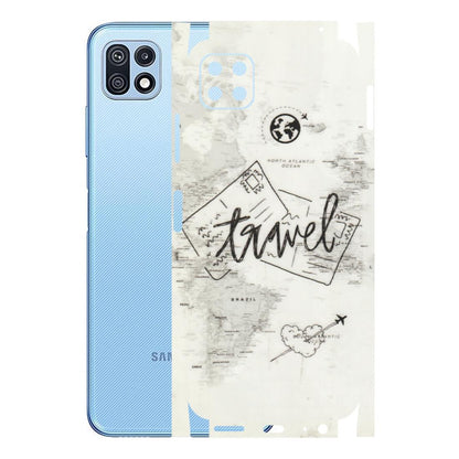 Samsung M/F/Note/Flip and C Phone Skins (All Models) - Travel Ticket - Transparent Finish (T-06) Samsung Galaxy F42 (5G)