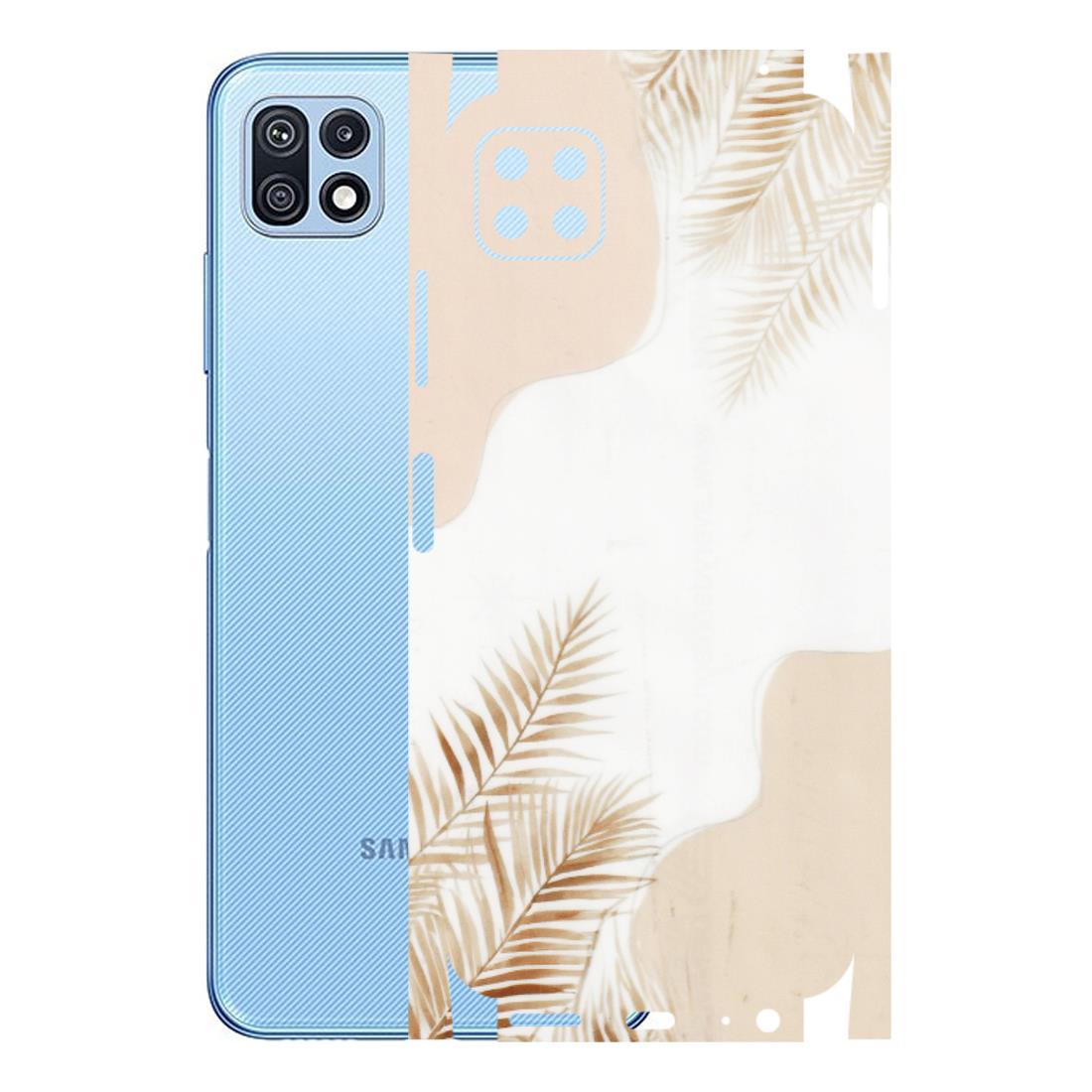 Samsung M/F/Note/Flip and C Phone Skins (All Models) - Gold Petals Abstract - Transparent Finish (T-08) Samsung Galaxy F42 (5G)