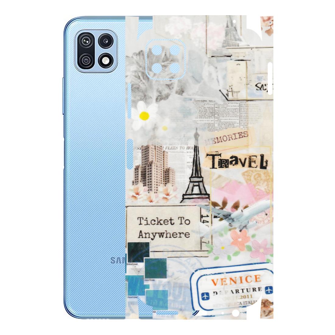 Samsung M/F/Note/Flip and C Phone Skins (All Models) - Travel Memories - Transparent Finish (T-09) Samsung Galaxy F42 (5G)