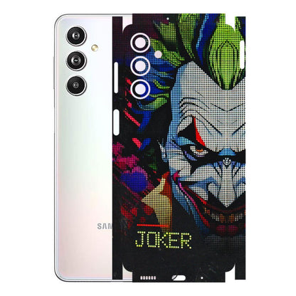 Samsung M/F/Note/Flip and C Phone Skins (All Models) - Joker Dot Matrix - 3D Embossed Finish (L-08) Samsung Galaxy F54 (5G)