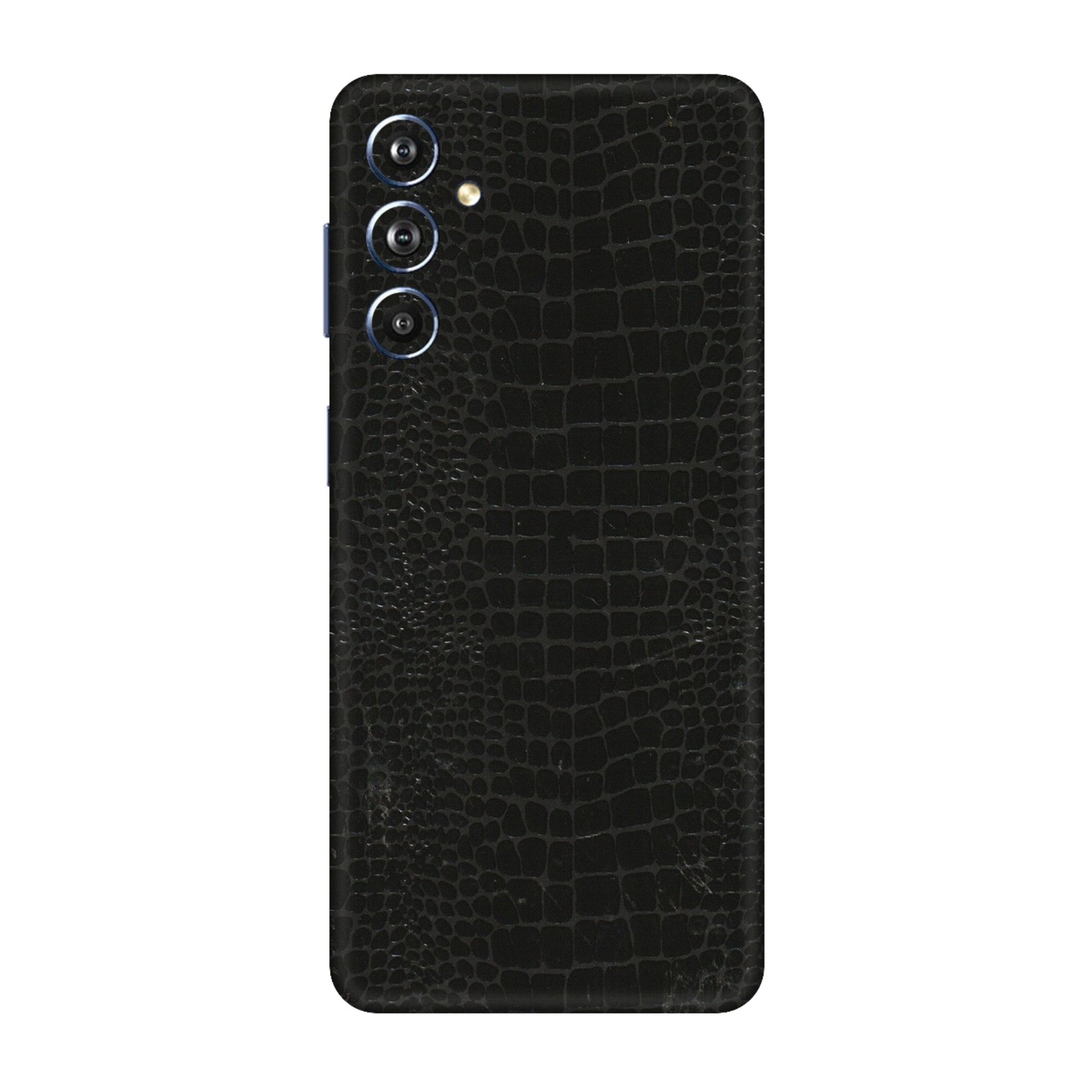 Samsung M/F/Note/Flip and C Phone Skins (All Models) - Snake Leather Black - 3D Embossed Finish (L-107) Samsung Galaxy F54 (5G)