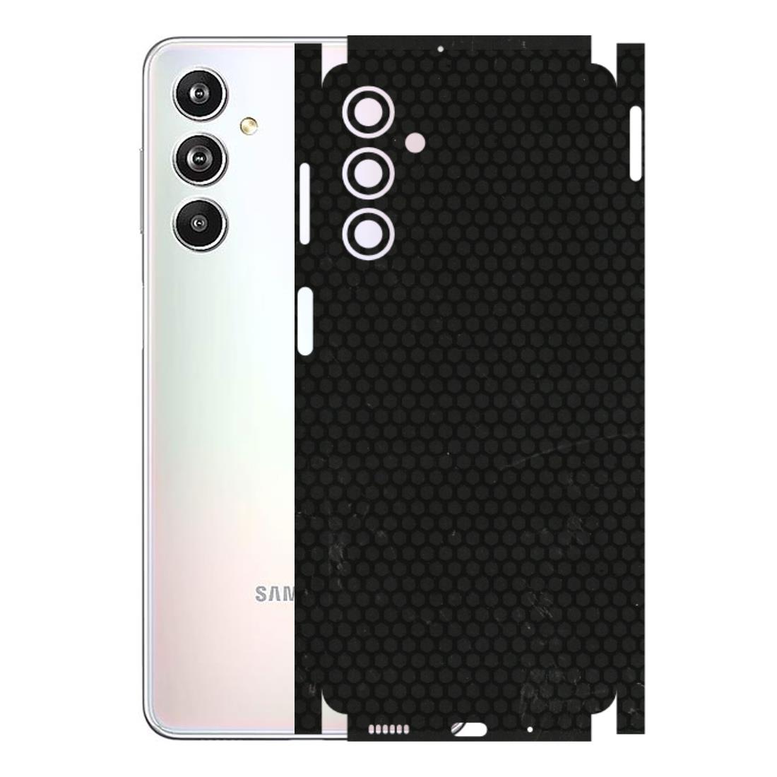 Samsung M/F/Note/Flip and C Phone Skins (All Models) - Black honeycomb - 3D Embossed Finish (L-114) Samsung Galaxy F54 (5G)