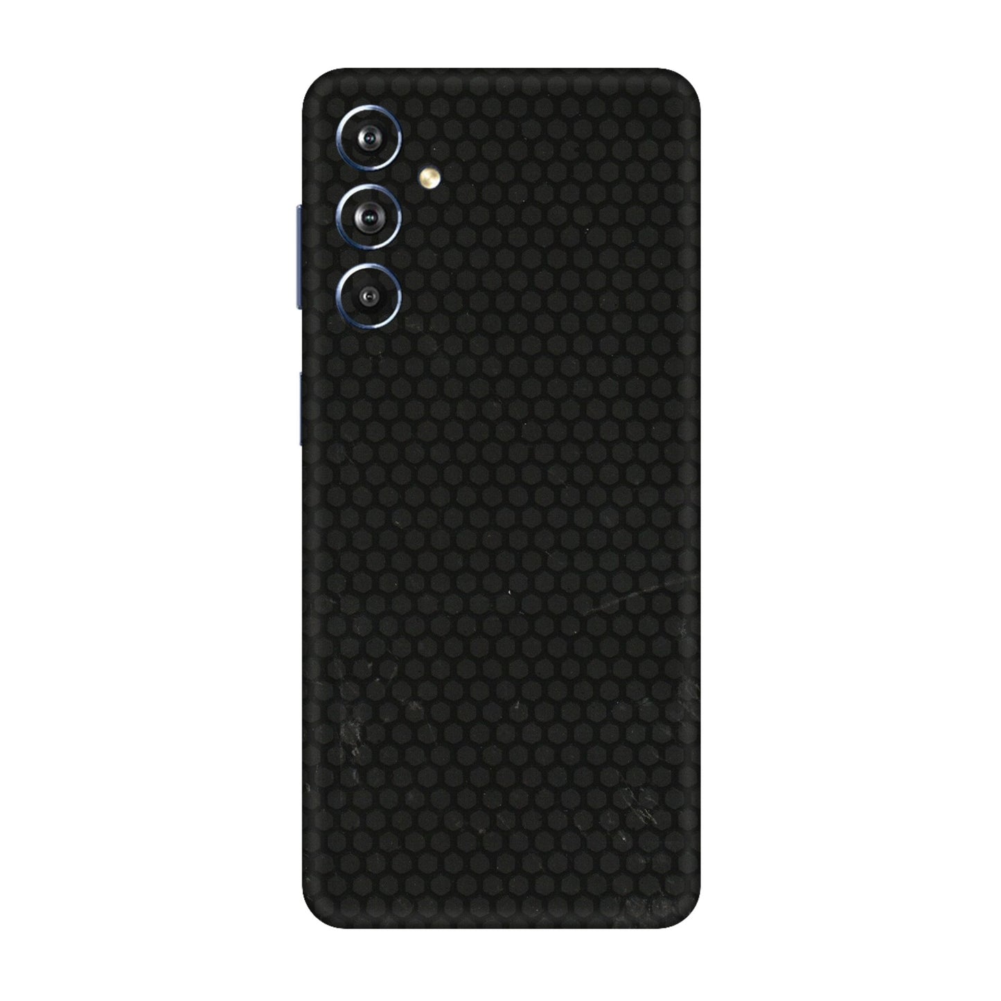 Samsung M/F/Note/Flip and C Phone Skins (All Models) - Black honeycomb - 3D Embossed Finish (L-114) Samsung Galaxy F54 (5G)