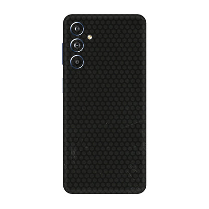 Samsung M/F/Note/Flip and C Phone Skins (All Models) - Black honeycomb - 3D Embossed Finish (L-114) Samsung Galaxy F54 (5G)