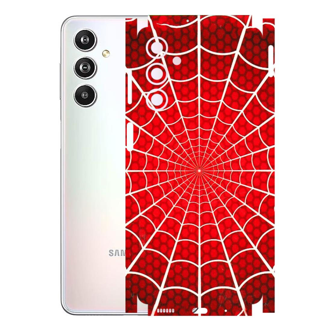 Samsung M/F/Note/Flip and C Phone Skins (All Models) - Classic Spidey Web - 3D Embossed Finish (L-115) Samsung Galaxy F54 (5G)