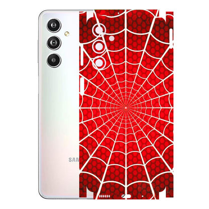 Samsung M/F/Note/Flip and C Phone Skins (All Models) - Classic Spidey Web - 3D Embossed Finish (L-115) Samsung Galaxy F54 (5G)