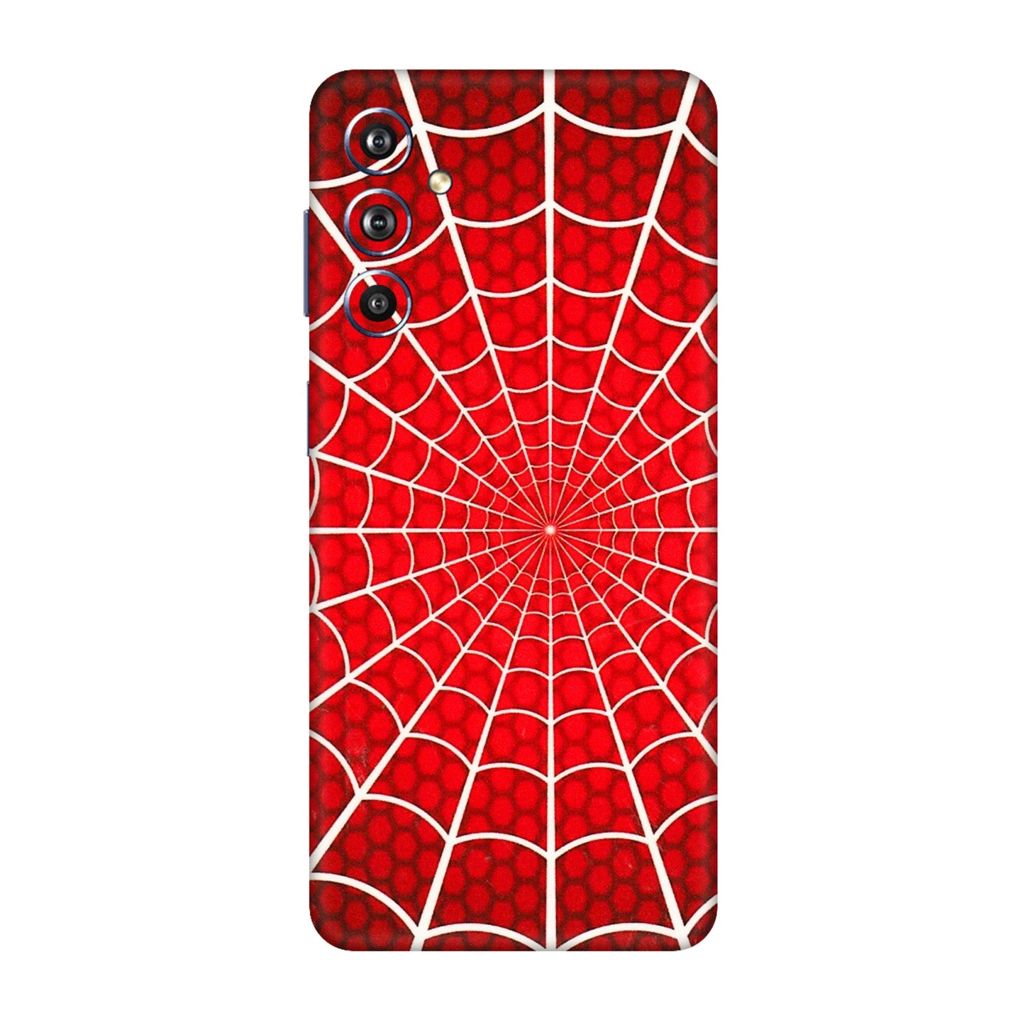 Samsung M/F/Note/Flip and C Phone Skins (All Models) - Classic Spidey Web - 3D Embossed Finish (L-115) Samsung Galaxy F54 (5G)